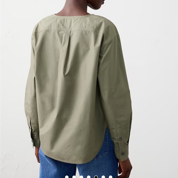 NWT Banana Republic Factory Women's Poplin Popover Shirt, XL - Picture 5 of 6